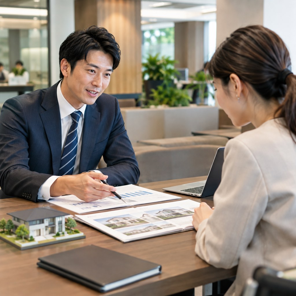 不動産投資ローンの相談をするイメージ